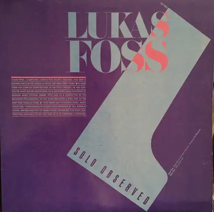 Lukas Foss - Solo Observed