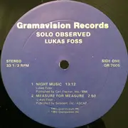 LP - Lukas Foss - Solo Observed