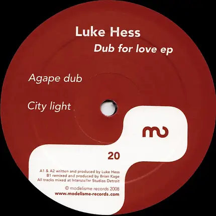 Luke Hess - Dub For Love Ep