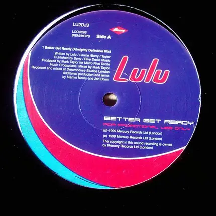 Lulu - Better Get Ready
