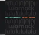 CD Single - Lulu & Bobby Womack - I'm Back For More - Navy Blue disc face