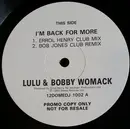 12inch Vinyl Single - Lulu & Bobby Womack - I'm Back For More
