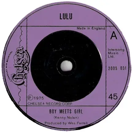 Lulu - Boy Meets Girl / Mama's Little Corner Of The World