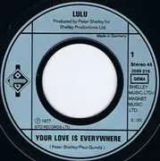 7inch Vinyl Single - Lulu - Your Love Is Everywhere