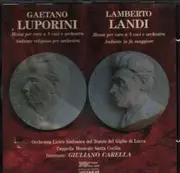 CD - Luporini / Landi - Messa per coro a 4 voci e orchestra / Andante in fa maggiore a.o.