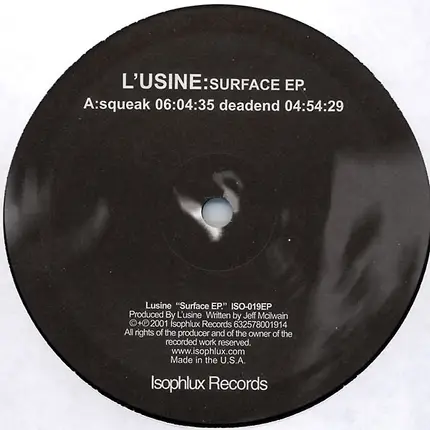 L'usine - Surface EP