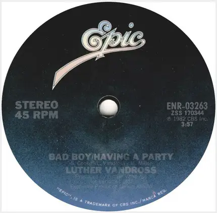 Luther Vandross - Bad Boy / Having A Party