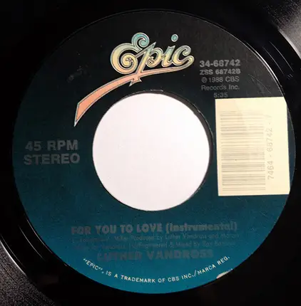 Luther Vandross - For You To Love