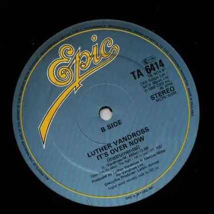 Luther Vandross - It's Over Now (Dance Remix)v