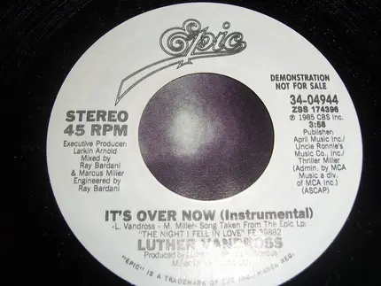 Luther Vandross - It's Over Now