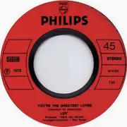 7inch Vinyl Single - Luv' - You're The Greatest Lover / Everybody's Shakin' Hands On Broadway - Red Labels
