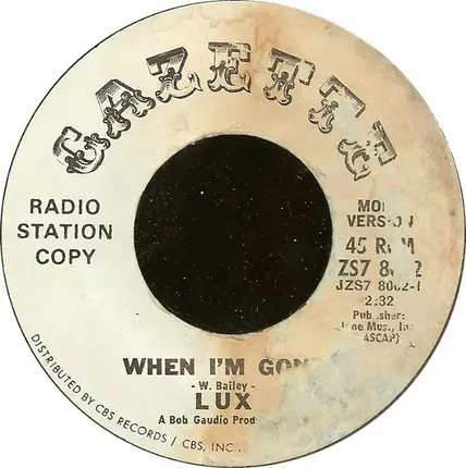 Lux - When I'm Gone