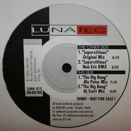 Luxor - Superstitious / The Big Bang