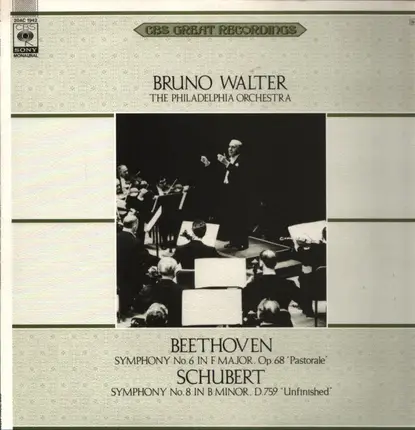 LV Beethoven / Schubert - Symphony No 6, Op. 68 "Pastorale" / Symphony No 8, D. 759 "Unfinished"