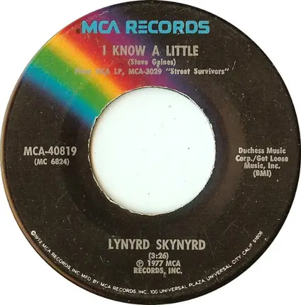 Lynyrd Skynyrd - What's Your Name / I Know A Little