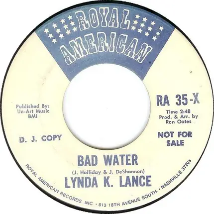 Lynda K. Lance - Will You Love Me Tomorrow / Bad Water
