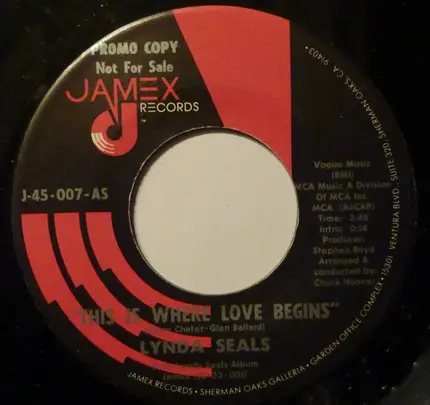 Lynda Seals - This Is Where Love Begins