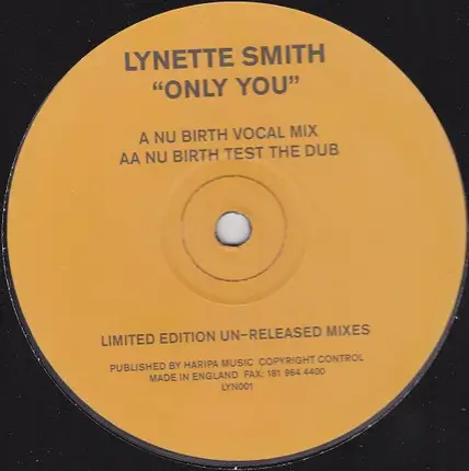 Lynette Smith - Only You (Nu-Birth Remixes)
