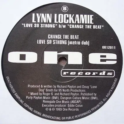 Lynn Lockamy - Love So Strong / Change The Beat
