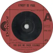 Lynsey De Paul - You Give Me Those Feelings / Beautiful