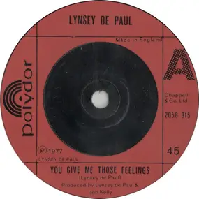 Lynsey de Paul - You Give Me Those Feelings / Beautiful