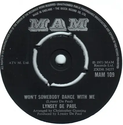 Lynsey De Paul - Won't Somebody Dance with Me