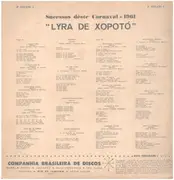 LP - Lyra De Xopoto - Sucessos deste carnaval 1961