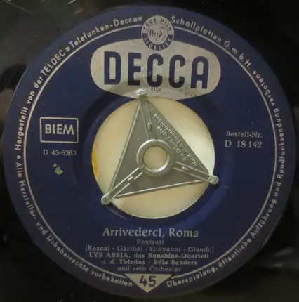 Lys Assia - Arrivederci, Roma / Mein Lied
