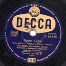 Schellack - Lys Assia - Deine Liebe / Ich Sage Dir Adieu