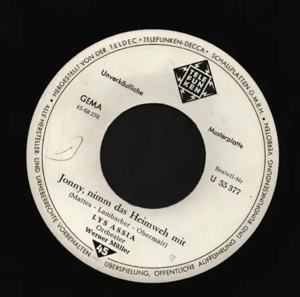 Lys Assia - Johnny, Nimm Das Heimweh Mit