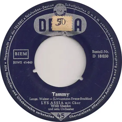 Lys Assia - Melodie D'Amour / Tammy