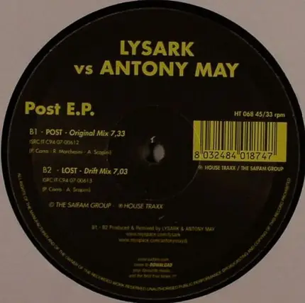 Lysark Vs Antony May - Post E.P.