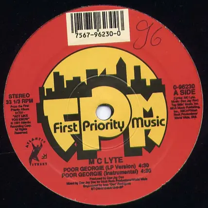 M C Lyte - Poor Georgie / Search 4 The Lyte