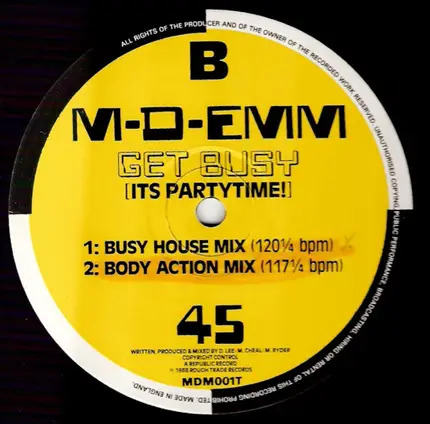 M-D-Emm - Get Busy (It's Partytime!)