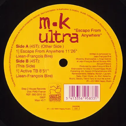 M-K Ultra - Escape From Anywhere