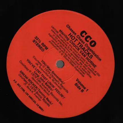 M. Gronenthal-M. McDonald / Spector-Weil Mann / T Rock-K. - Hot Tracks starring Chuck van Horne