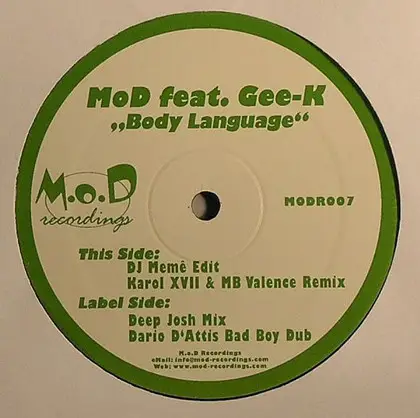 M.O.D. Feat. Gee K - Body Language