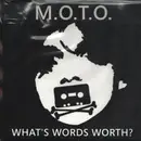 7inch Vinyl Single - M.O.T.O. - What's Words Worth? - Clear Vinyl, Numbered