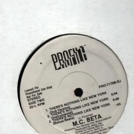 M.C. Beta - There's Nothing Like New York