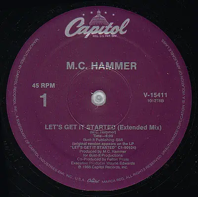 M.C. Hammer, MC Hammer - Let's Get It Started