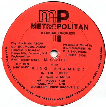 M.C. Joe With King Shameek - In The House