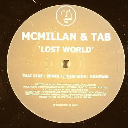 McMillan & Tab - Lost World