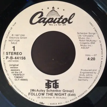 McAuley Schenker Group - Follow The Night