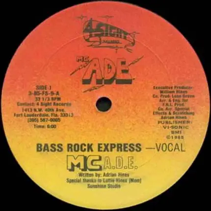 MC Ade - Bass Rock Express