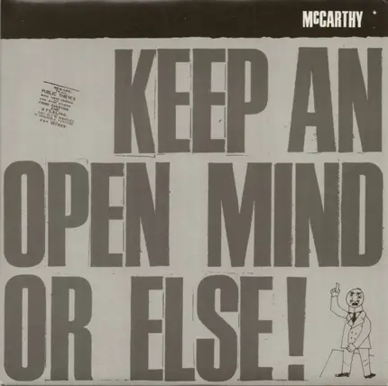 McCarthy - Keep An Open Mind Or Else