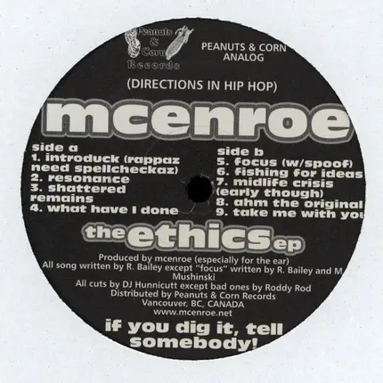 mcenroe - The Ethics EP