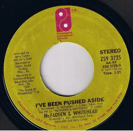 McFadden & Whitehead - I've Been Pushed Aside