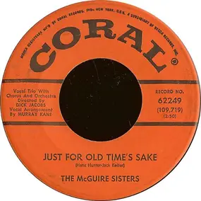 The McGuire Sisters - Just For Old Time's Sake