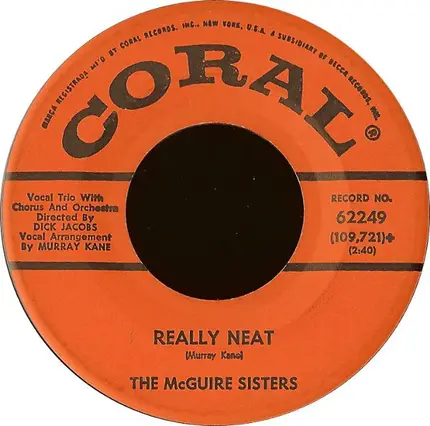 McGuire Sisters - Just For Old Time's Sake