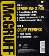 McGruff - Before We Start / Gruff Express
